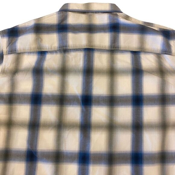 Calvin Klein Plaid Button Down Short Sleeve Shirt Size XXL - Picture 7 of 12